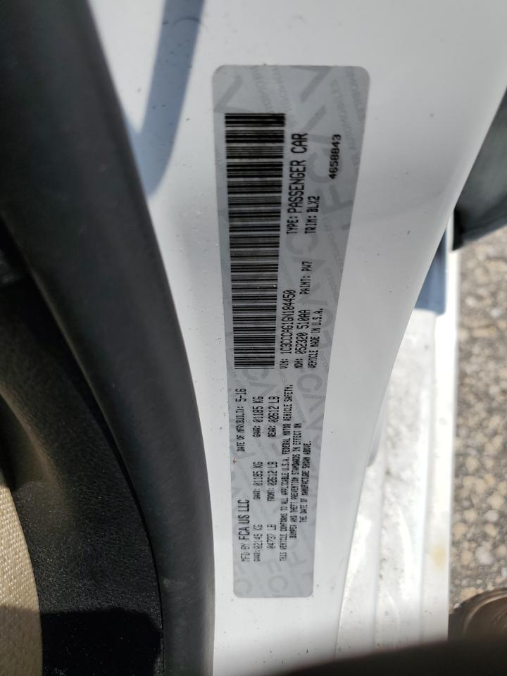 2016 Chrysler 200 Limited VIN: 1C3CCCAG1GN184450 Lot: 69420105