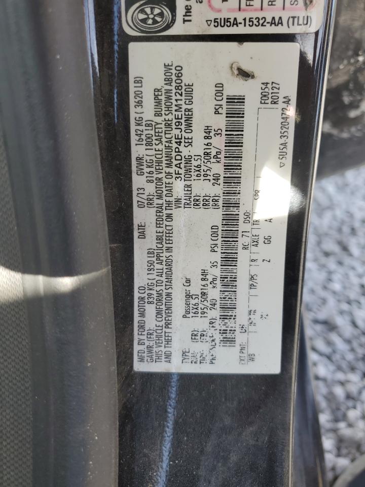 2014 Ford Fiesta Se VIN: 3FADP4EJ9EM128060 Lot: 69589265