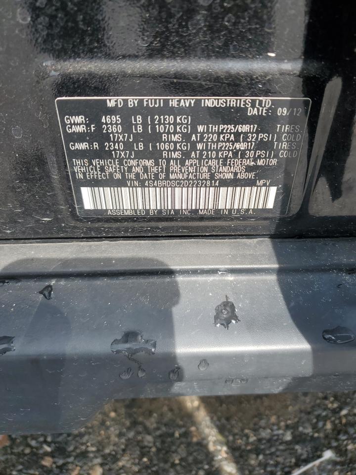 2013 Subaru Outback 3.6R Limited VIN: 4S4BRDSC2D2232814 Lot: 67720205