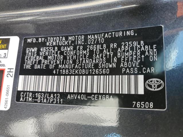 2011 TOYOTA CAMRY HYBRID  