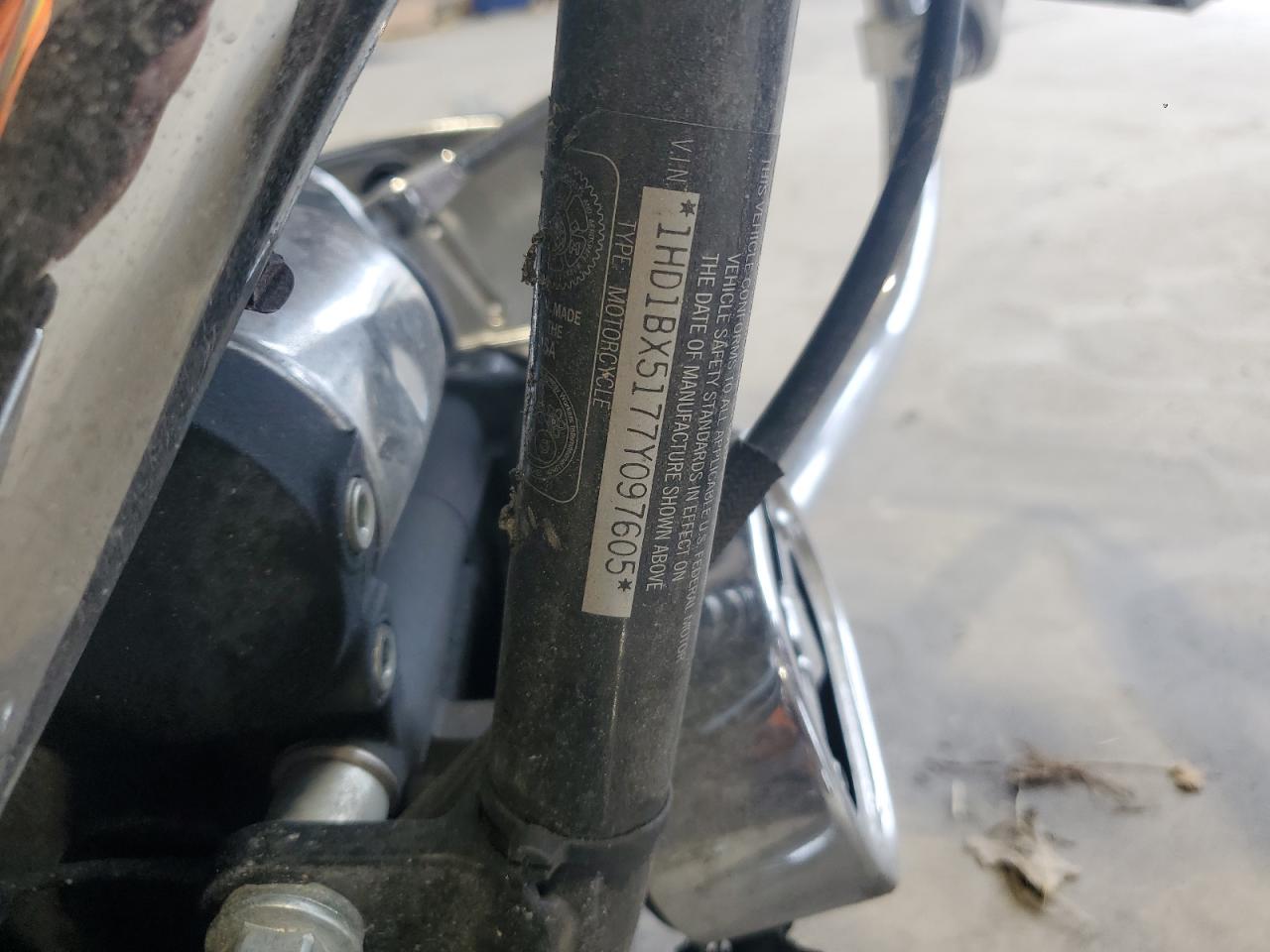 2007 Harley-Davidson Flstf VIN: 1HD1BX5177Y097605 Lot: 68841175