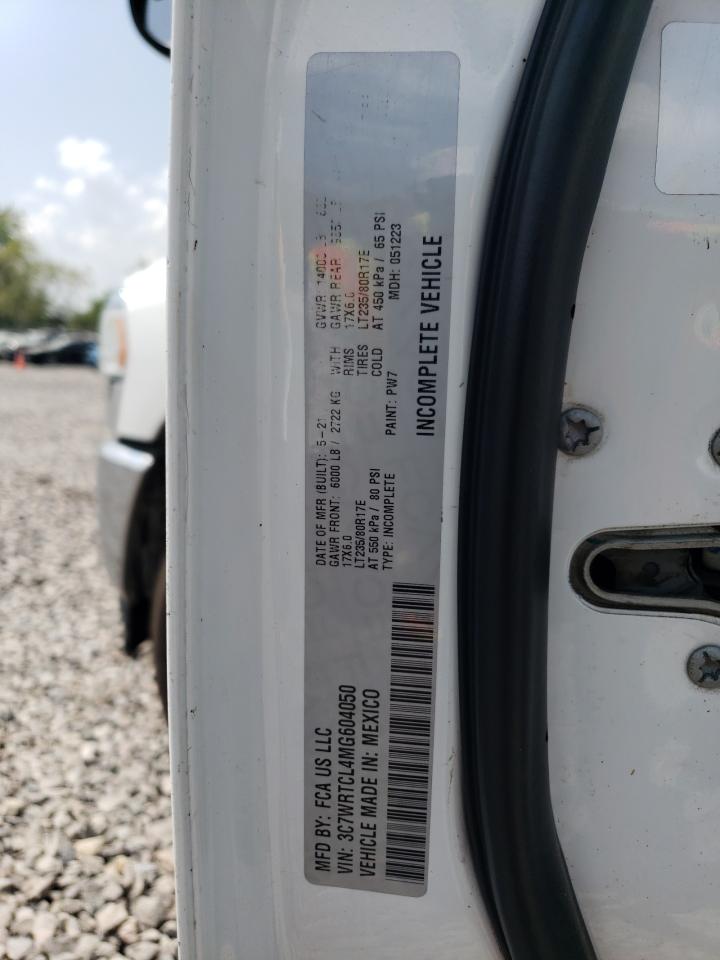 2021 Ram 3500 VIN: 3C7WRTCL4MG604050 Lot: 68917615