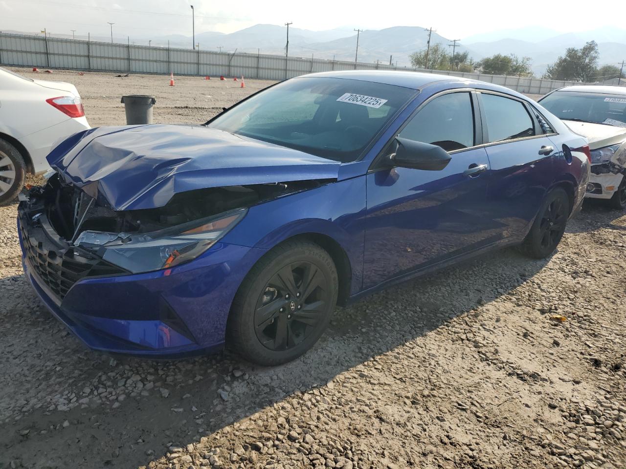 2021 Hyundai Elantra Sel blue null gas 5NPLM4AG9MH046049 photo #1