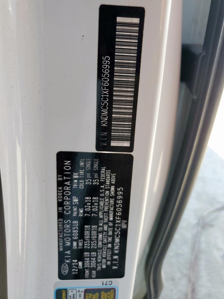 2015 Kia Sedona Ex VIN: KNDMC5C1XF6056995 Lot: 67440855