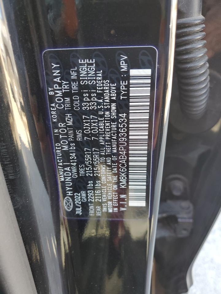 2023 Hyundai Kona Sel VIN: KM8K6CAB4PU936534 Lot: 70356985