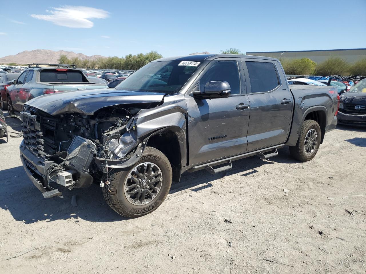 2025 Toyota Tundra Crewmax Sr grey null gas 5TFLA5DB2SX306758 photo #1