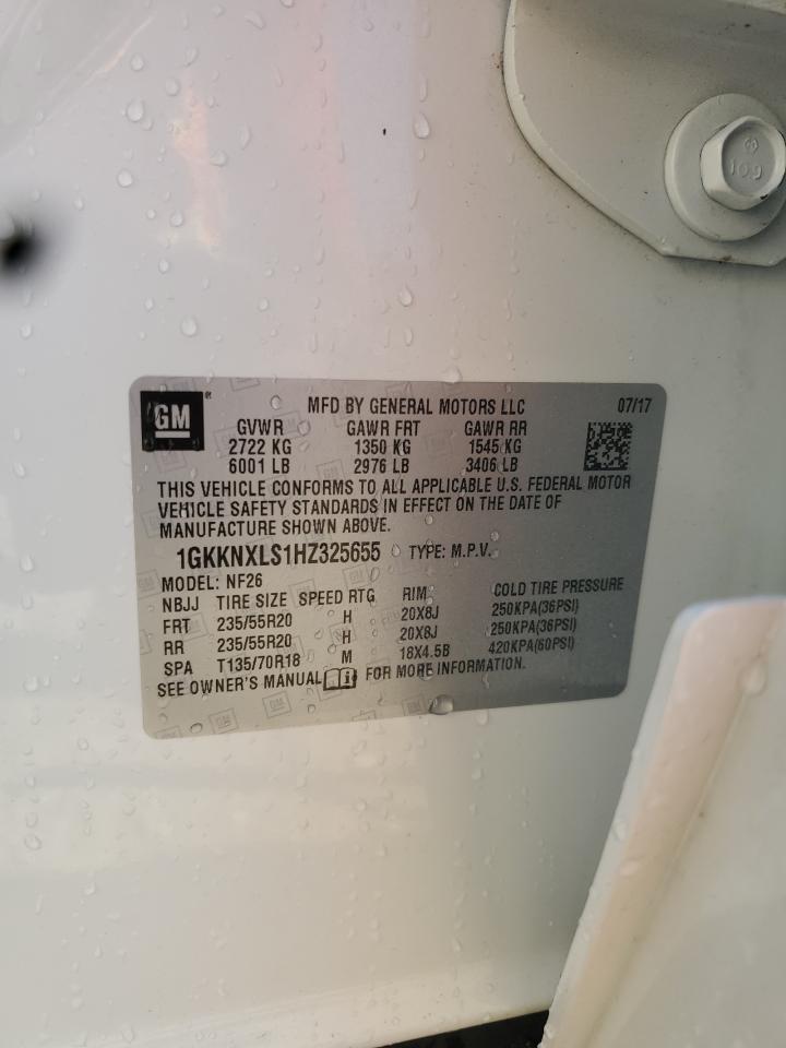 2017 GMC Acadia Denali VIN: 1GKKNXLS1HZ325655 Lot: 68754125