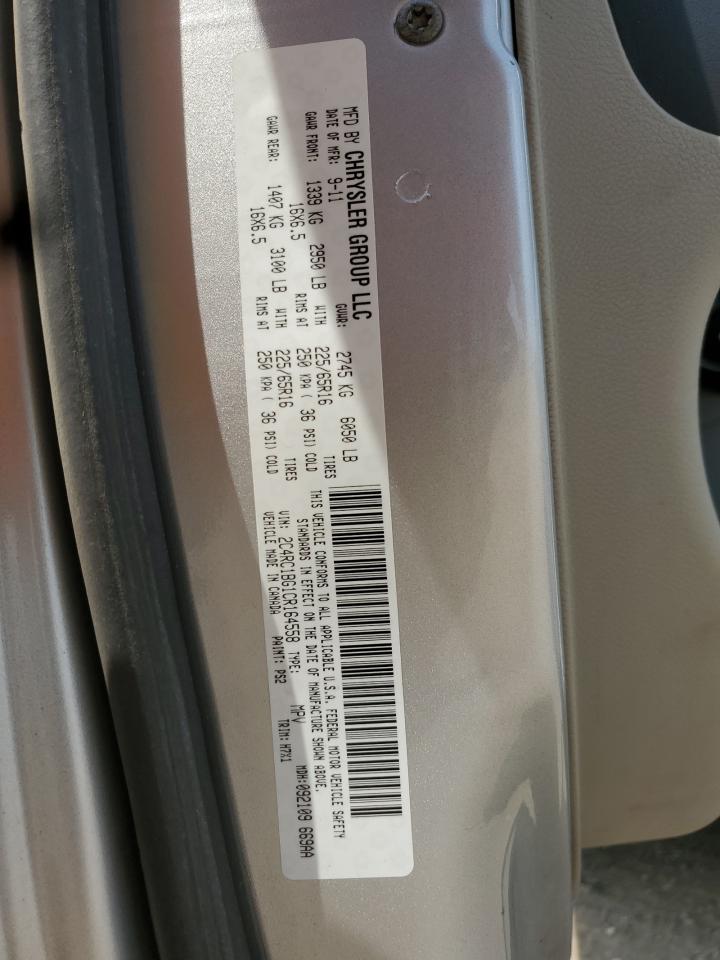 2012 Chrysler Town & Country Touring VIN: 2C4RC1BG1CR164558 Lot: 67762425