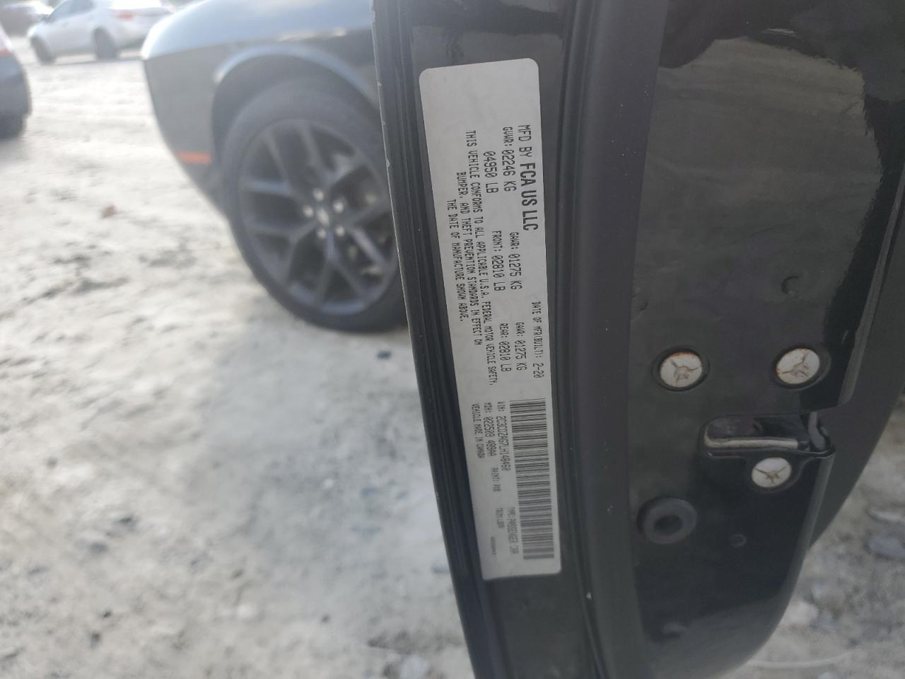 2020 Dodge Challenger Sxt VIN: 2C3CDZAG7LH148460 Lot: 70859015