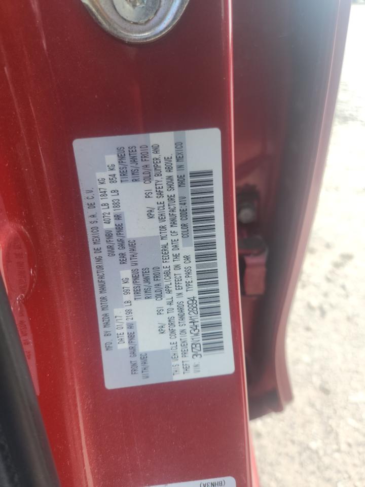 2017 Mazda 3 Grand Touring VIN: 3MZBN1W34HM128894 Lot: 68660765