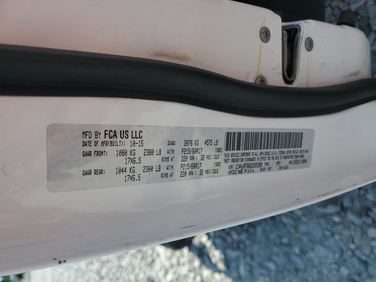 2016 Jeep Patriot Latitude VIN: 1C4NJRFB8GD595389 Lot: 70459615