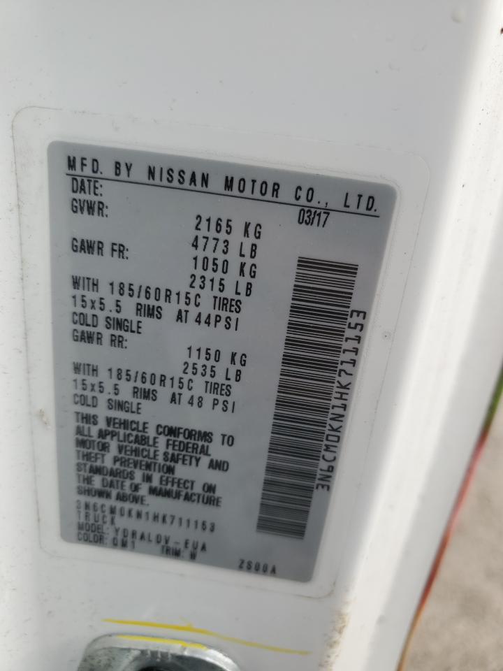 2017 Nissan Nv200 2.5S VIN: 3N6CM0KN1HK711153 Lot: 67601715