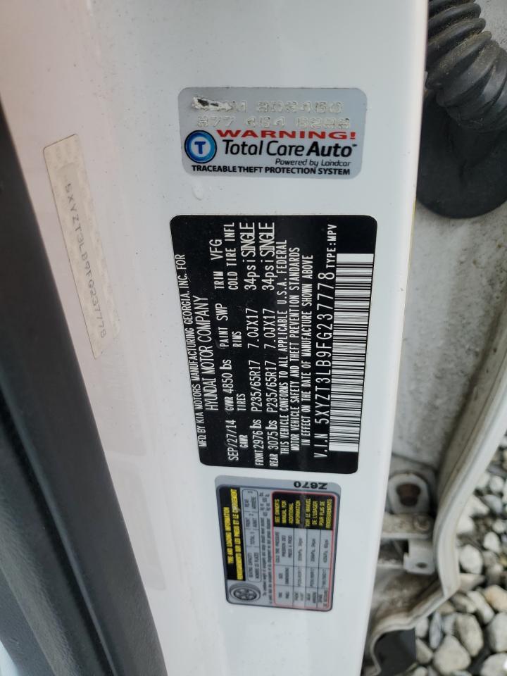 2015 Hyundai Santa Fe Sport VIN: 5XYZT3LB9FG237778 Lot: 67082425