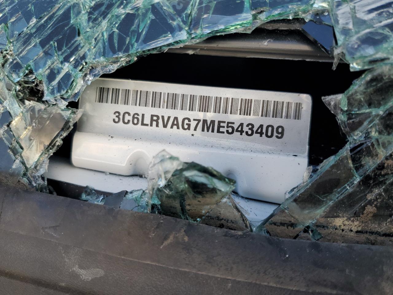 2021 Ram Promaster 1500 1500 Standard VIN: 3C6LRVAG7ME543409 Lot: 70008075