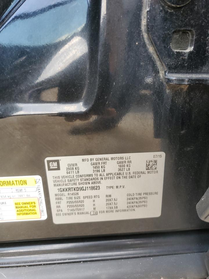 2016 GMC Acadia Denali VIN: 1GKKRTKD9GJ118623 Lot: 66695345