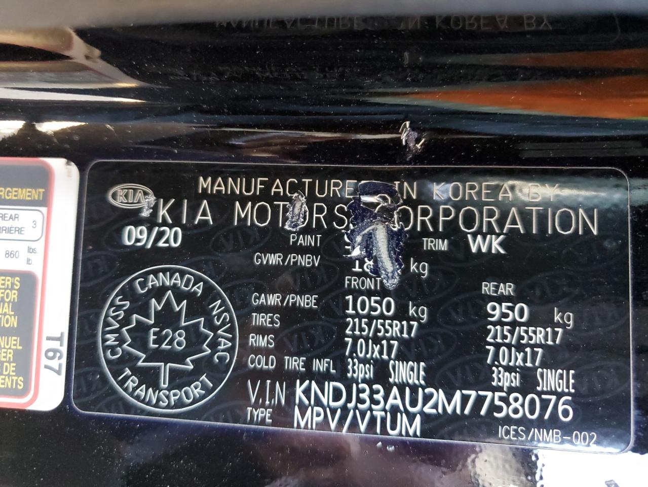 2021 Kia Soul Ex VIN: KNDJ33AU2M7758076 Lot: 66569825