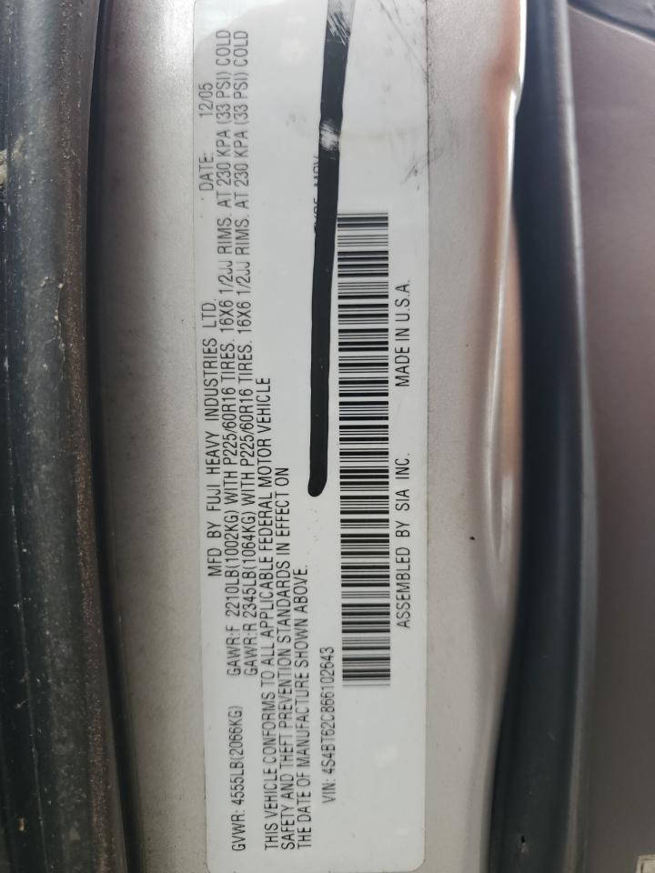 2006 Subaru Baja Sport VIN: 4S4BT62C866102643 Lot: 69695885