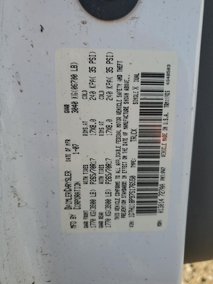 2007 Dodge Ram 1500 St VIN: 1D7HU18P97S176550 Lot: 69081215