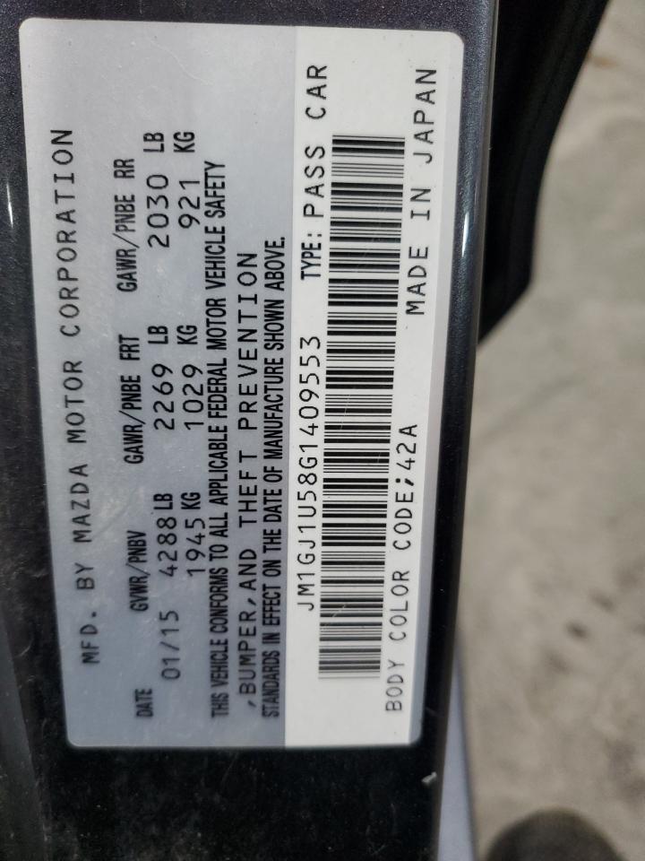 2016 Mazda 6 Sport VIN: JM1GJ1U58G1409553 Lot: 70279915