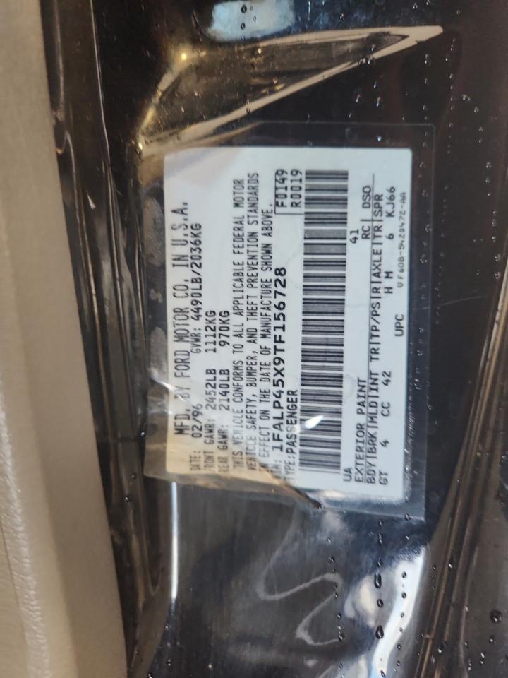 1996 Ford Mustang Gt VIN: 1FALP45X9TF156728 Lot: 70040955