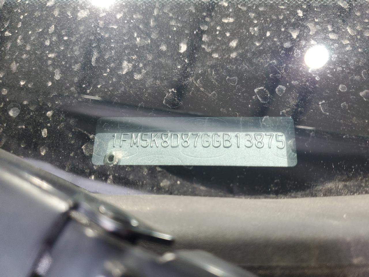 2016 Ford Explorer Xlt VIN: 1FM5K8D87GGB13875 Lot: 70122215