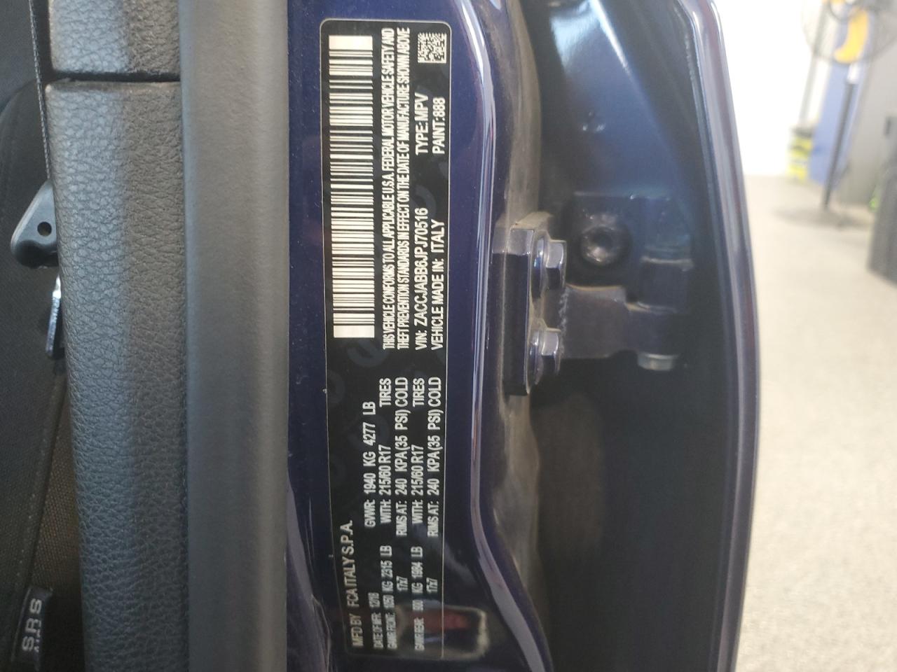 2018 Jeep Renegade Latitude VIN: ZACCJABB6JPJ70516 Lot: 70168875