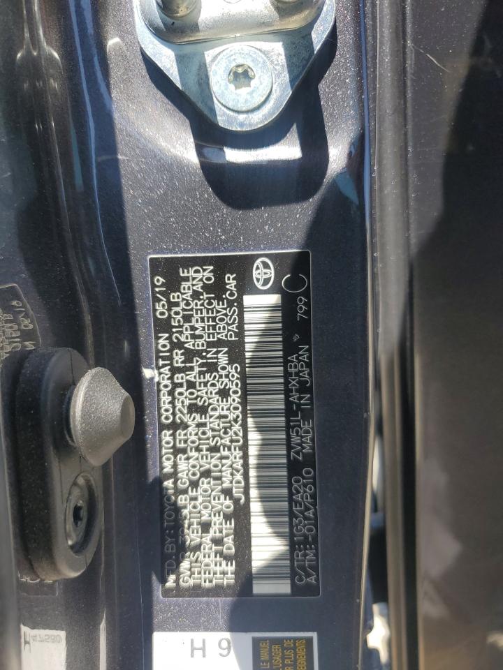 2019 Toyota Prius VIN: JTDKARFU2K3090595 Lot: 69385105