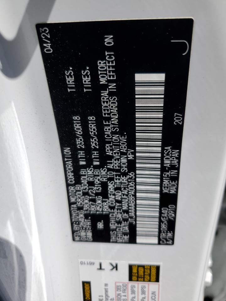 2023 Lexus Rz 450E VIN: JTJAAAAB8PA006136 Lot: 69795995