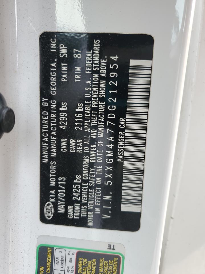 2013 Kia Optima Lx VIN: 5XXGM4A77DG212954 Lot: 67635955