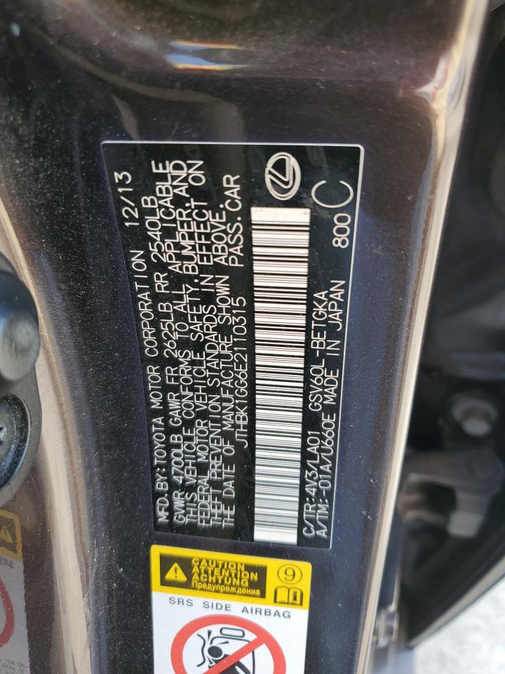 2014 Lexus Es 350 VIN: JTHBK1GG6E2110315 Lot: 67065155