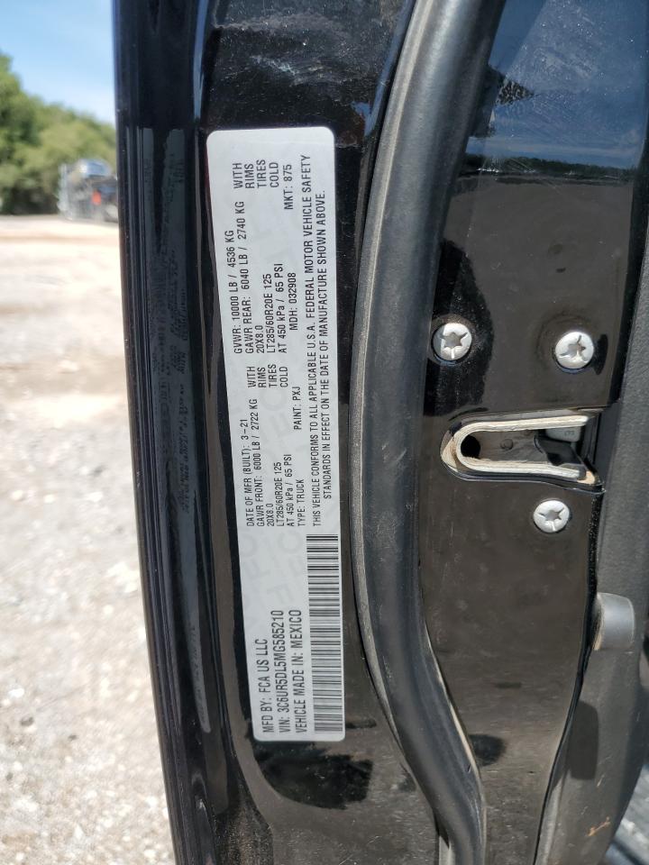 2021 Ram 2500 Big Horn VIN: 3C6UR5DL5MG585210 Lot: 68289455