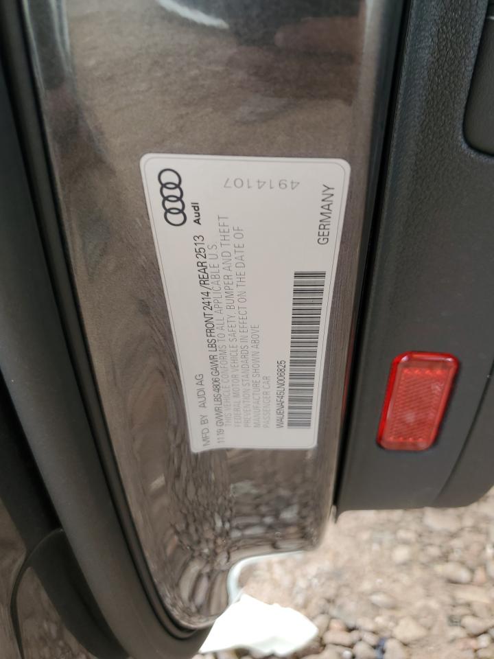 2020 Audi A4 Premium Plus VIN: WAUENAF45LN006825 Lot: 68366825