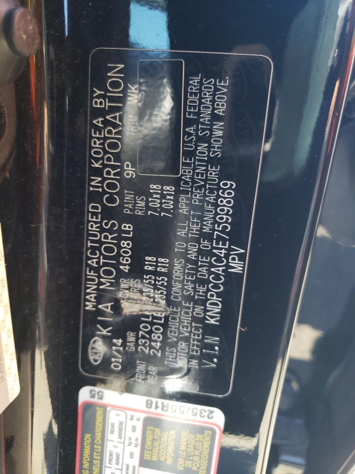 2014 Kia Sportage Ex VIN: KNDPCCAC4E7599869 Lot: 69689325