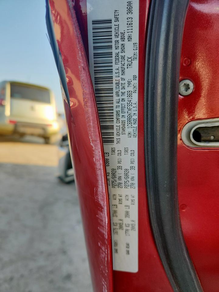 2015 Ram 1500 Laramie VIN: 1C6RR6NTXFS541869 Lot: 69951065