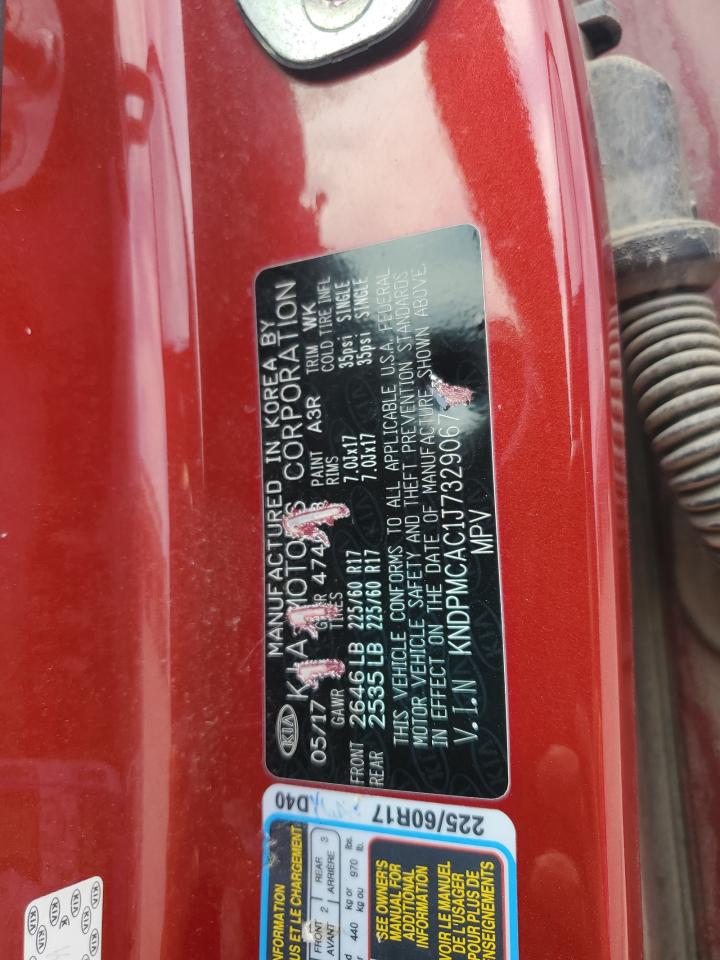 2018 Kia Sportage Lx VIN: KNDPMCAC1J7329067 Lot: 68003635