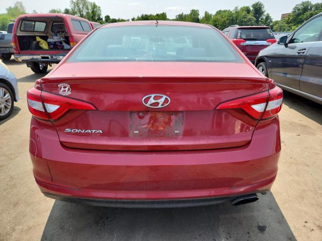  HYUNDAI SONATA 2017 Czerwony