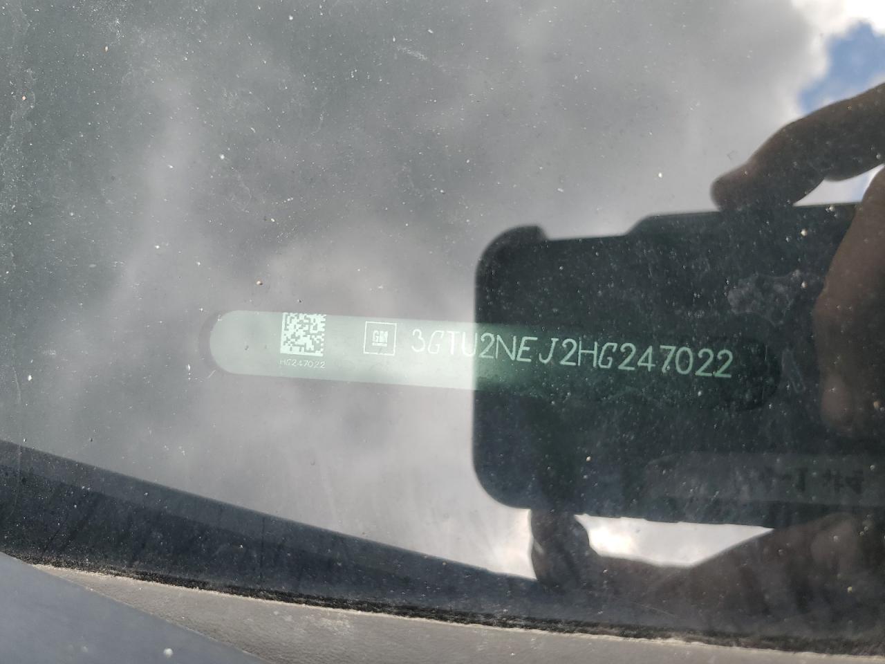 2017 GMC Sierra K1500 Slt VIN: 3GTU2NEJ2HG247022 Lot: 71009445