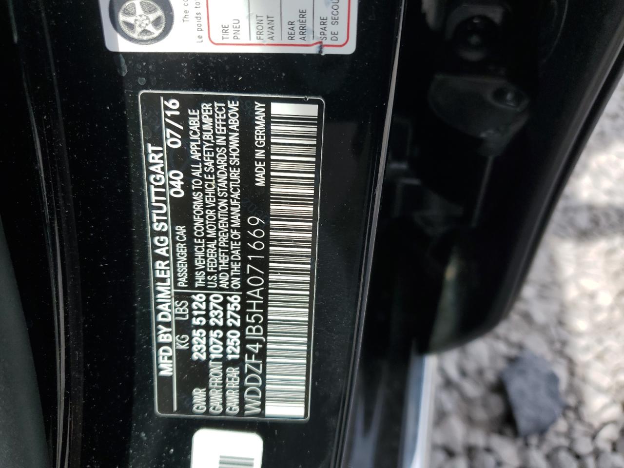 2017 Mercedes-Benz E 300 VIN: WDDZF4JB5HA071669 Lot: 70362215