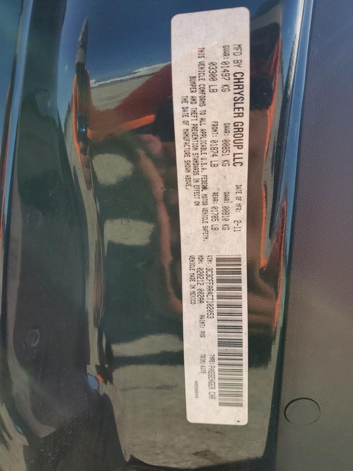 2012 Fiat 500 Pop VIN: 3C3CFFAR4CT102053 Lot: 70186305