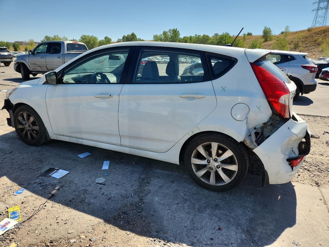 2012 Hyundai Accent Gls white null gas KMHCU5AE7CU013877 photo #3