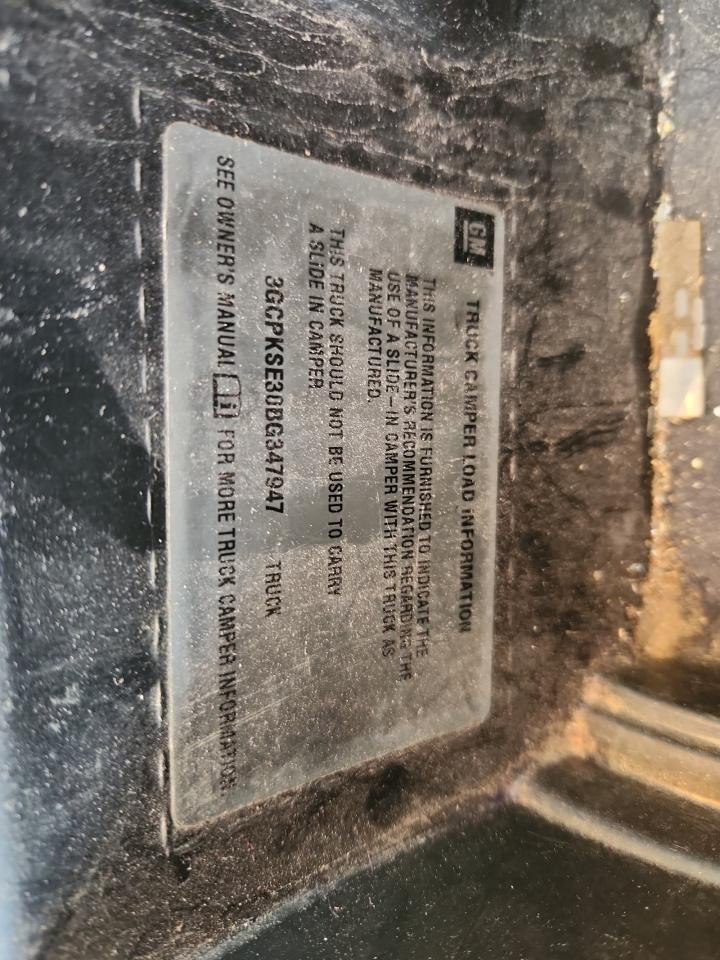 2011 Chevrolet Silverado K1500 Lt VIN: 3GCPKSE30BG347947 Lot: 70350685