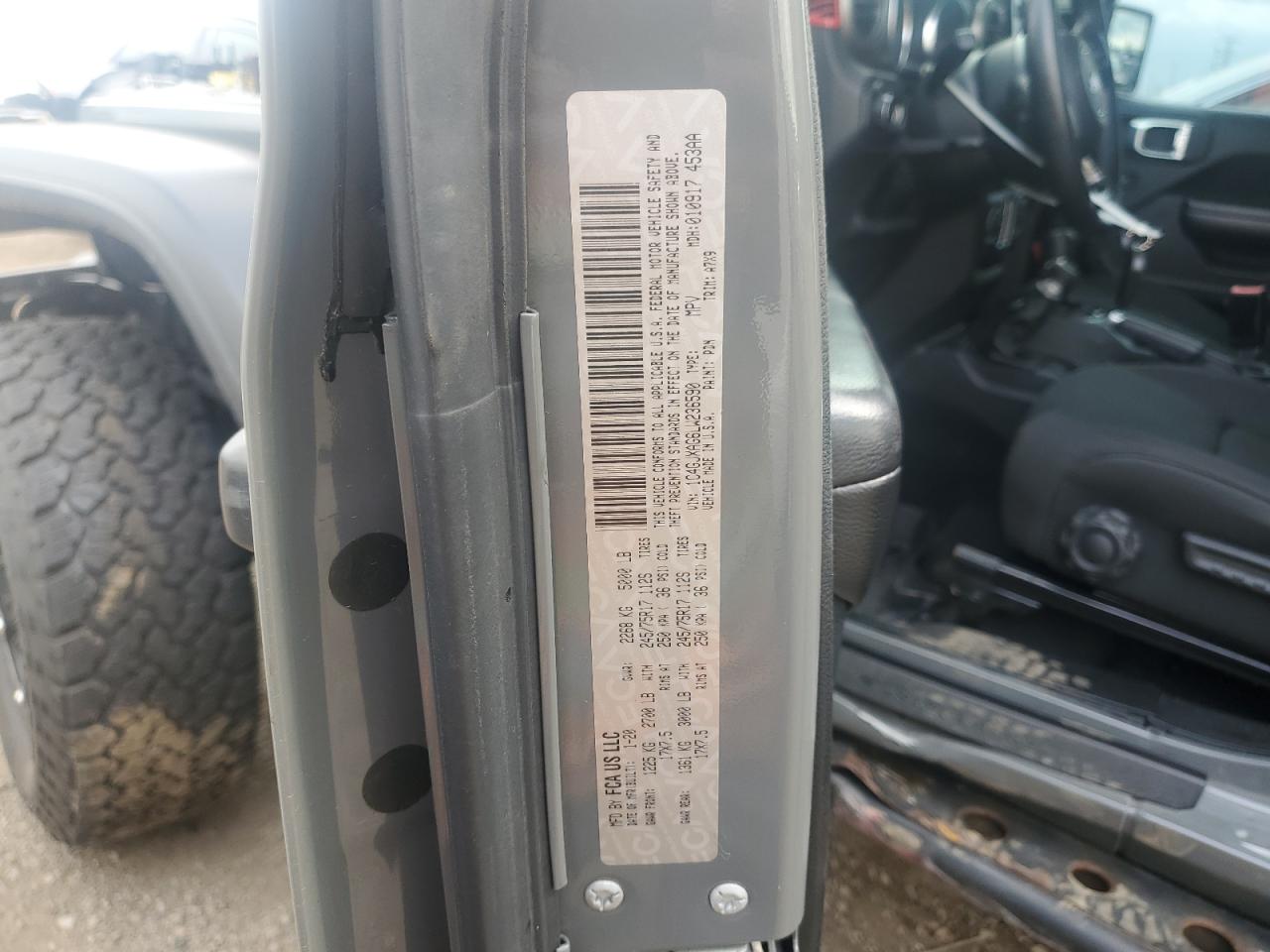 2020 Jeep Wrangler Sport VIN: 1C4GJXAG6LW236590 Lot: 68660755