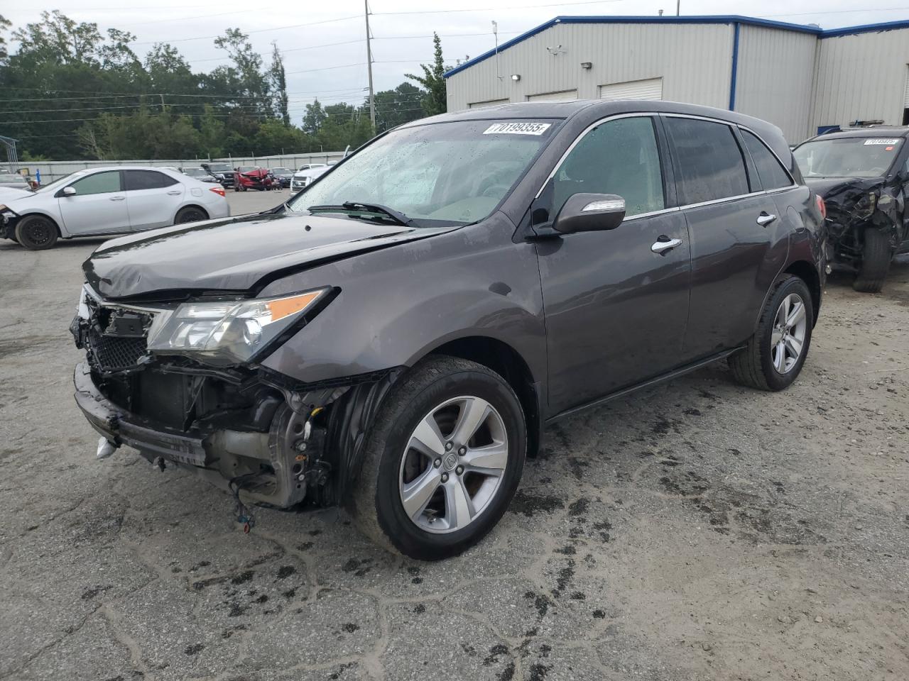 2012 Acura Mdx grey null gasoline 2HNYD2H29CH516358 photo #1