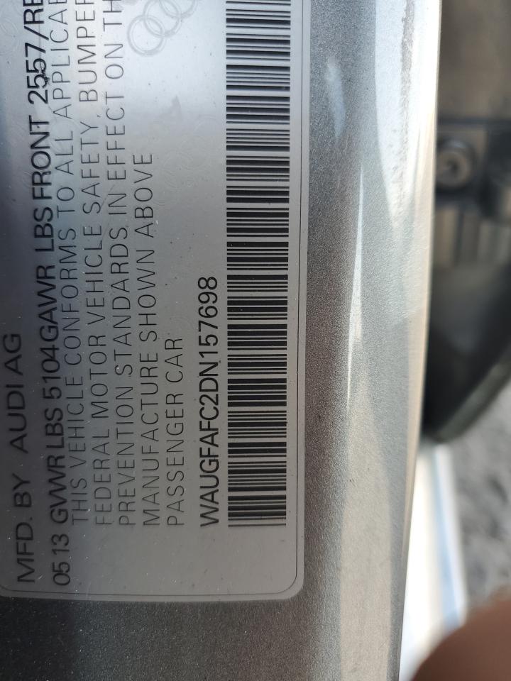 2013 Audi A6 Premium Plus VIN: WAUGFAFC2DN157698 Lot: 71310295