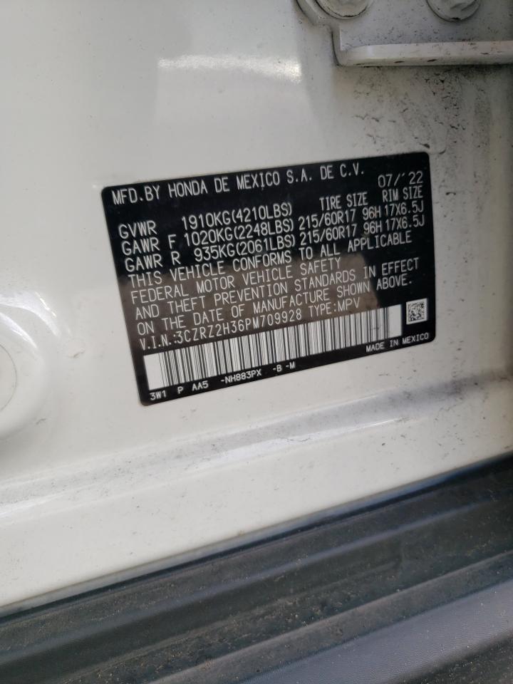 2023 Honda Hr-V Lx VIN: 3CZRZ2H36PM709928 Lot: 70368795