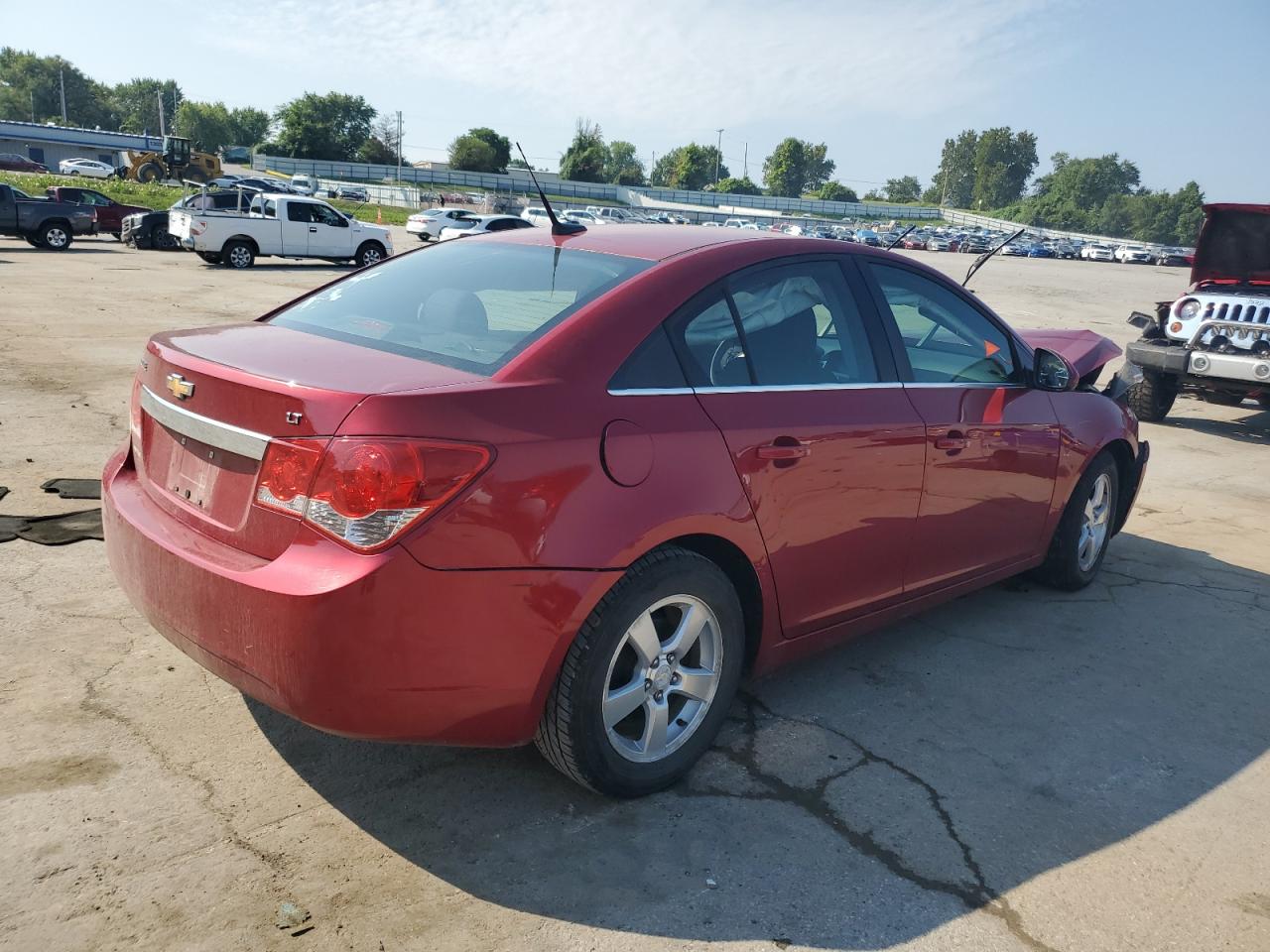2013 Chevrolet Cruze Lt red sedan gas 1G1PC5SB9D7329609 photo #4