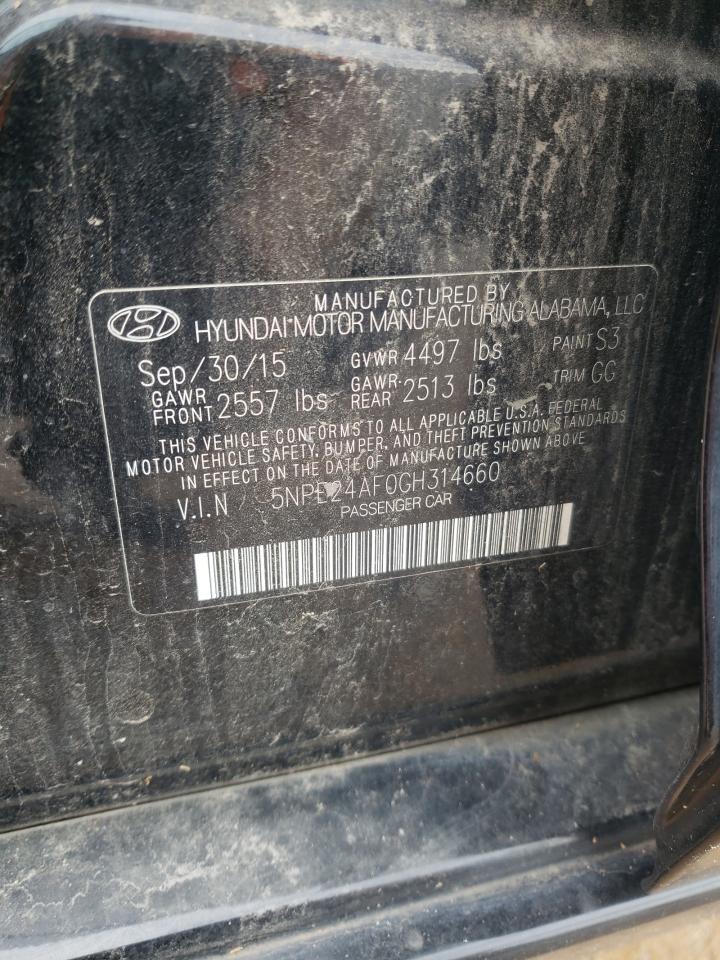2016 Hyundai Sonata Se VIN: 5NPE24AF0GH314660 Lot: 70947205