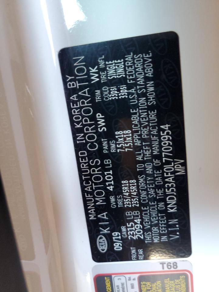 2020 Kia Soul Gt-Line Turbo VIN: KNDJ53AF0L7709954 Lot: 69306265