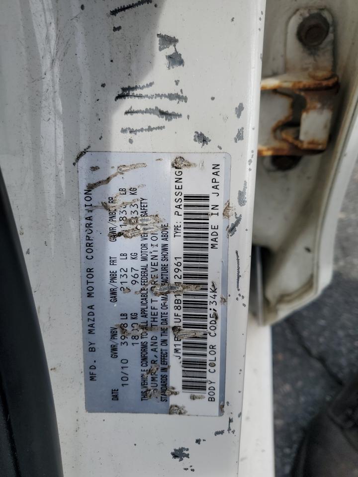 2011 Mazda 3 I VIN: JM1BL1UF8B1412961 Lot: 70371755