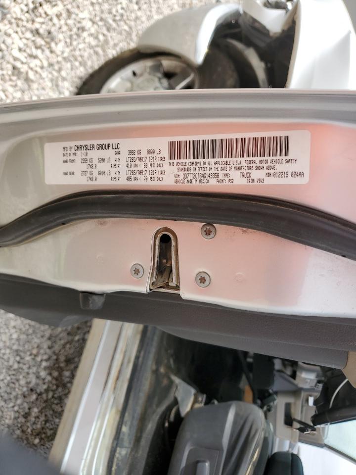 2010 Dodge Ram 2500 VIN: 3D7TT2CT6AG149358 Lot: 67813525